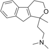 Chemical structure of pirandamine.