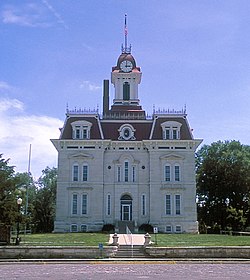 Chase County Courthouse designed by Kansas State Capitol architect John G. Haskell