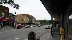 Downtown Papillion along Nebraska Highway 85, June 2011