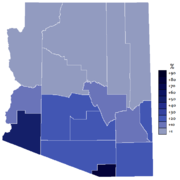 Extent of the Spanish language in the state of Arizona
