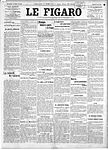 Le Figaro 4 augusti 1914, dagen efter att Tyskland förklarat krig mot Frankrike.