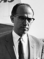 Jonas Salk, American biologist; creator of the polio vaccine; founder of the Salk Institute; Medicine '39