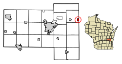 Location of St. Cloud in Fond du Lac County, Wisconsin.