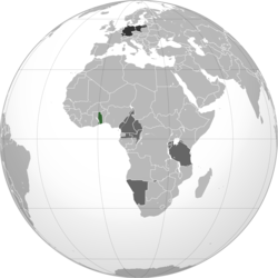 Германска Източна Африка (в зелено).