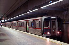 Metro Rail rapid transit (subway) train in 2008