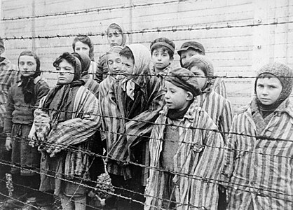 Nens alliberats a Auschwitz, 1945