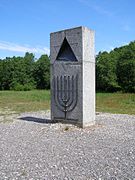 A colorless triangle at the Klooga Jewish victims' memorial