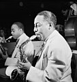 Johnny Hodges in 1946, playing a Conn 6M alto sax