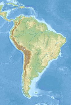 クスコの位置（南アメリカ内）