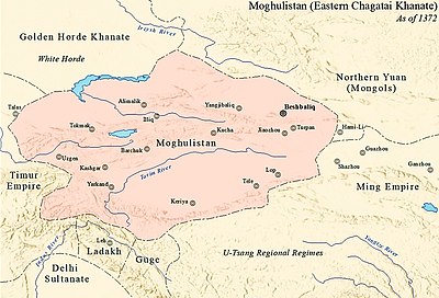 东察合台汗国，1372年