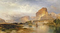 Thomas Moran (1837–1926), Cliffs of Green River, 1874