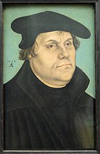 Lucas Cranach the Elder, 1532, Portrait of Martin Luther