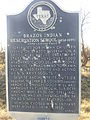 Brazos Indian Reservation School Texas Historical Marker