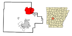 Location in Garland County and Arkansas