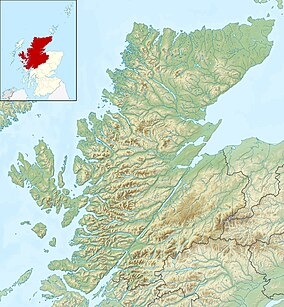 Map showing the location of Glen Coe National Nature Reserve