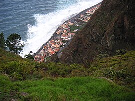 The narrow band of Paúl do Mar, along the southwest corner of the island of Madeira