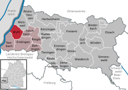 Wyhl am Kaiserstuhl - Localizazion