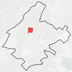 Location within municipality of Athens