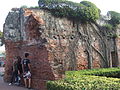 現存するバタヴィアから運ばれた赤レンガでオランダ東インド会社の兵士が作った城壁