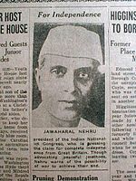 Jawaharlal Nehru in 1929 demanded "complete independence from Great Britain."