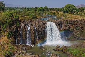 Žydrojo Nilo krioklys netoli Bahir Daro (Etiopija)