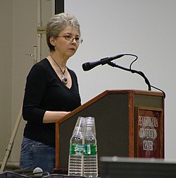 راسل در کنفرانس انجمن کتابخانه آمریکا، ژانویه ۲۰۰۸