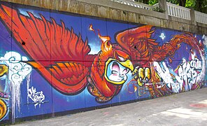 Graffiti art in Kuala Lumpur, Malaysia