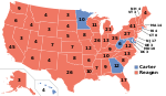 Electoral map, 1980 election
