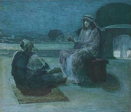 Nicodemus coming to Christ, by Henry Ossawa Tanner