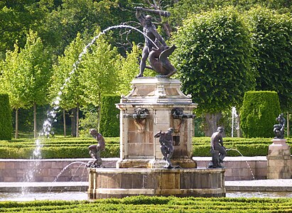 The fountain of Hercules at Drottningholm Palace