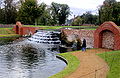 Waterfall and pool in Bushy Park Water Gardens
