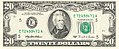 Series 1995 $20 bill (obverse)