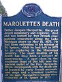 Michigan Historical Marker: "Marquette's Death"