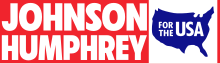 Johnson-Humphrey presidential campaign logo