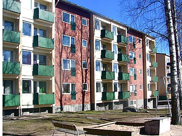 Roihuvuori housing area, Helsinki, Hilding Ekelund, 1957.