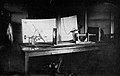 Image 16A rare 1884 photo showing the experimental recording of voice patterns by a photographic process at the Alexander Graham Bell Laboratory in Washington, D.C. Many of their experimental designs panned out in failure. (from Invention)