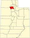 State map highlighting Davis County