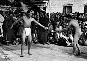 Tibetan wrestlers, 1938