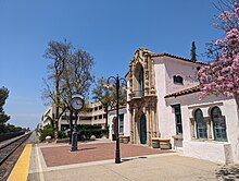 The Claremont Train Station, a Mission Revival-Spanish Colonial Revival building
