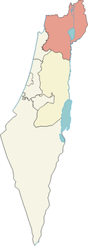 北部地区 (イスラエル)の位置