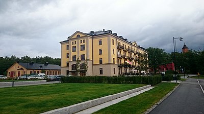 Kasern vid regementes före detta kasernområde på Rindö.
