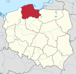Kaart van Woiwodschap Pommeren