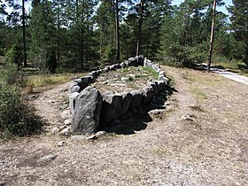 Stone ship monuments. Gotland in Sweden.