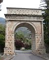 This is the Augustan Arch, in the town of Susa, Piedmont, Italy. It was constructed in the years 8 to 9 BC