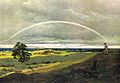 Caspar David Friedrich: Landschaft mit Regenbogen (um 1810)