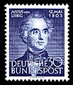 Gedenkmarke (1953) zum 150. Geburtstag (Deutsche Bundespost)