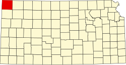 Cheyenne County na mapě Kansasu