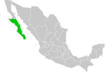Letak Baja California Sur di Mexico
