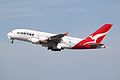 Qantas A380 taking off