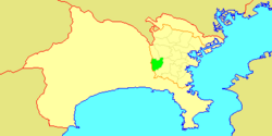 Location of Izumi in Kanagawa